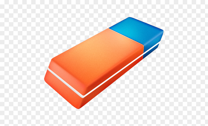 Eraser Orange Rectangle PNG