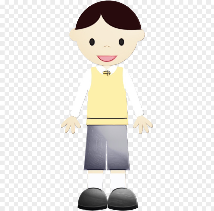 Fictional Character Smile Cartoon Yellow Animation Tie Gesture PNG