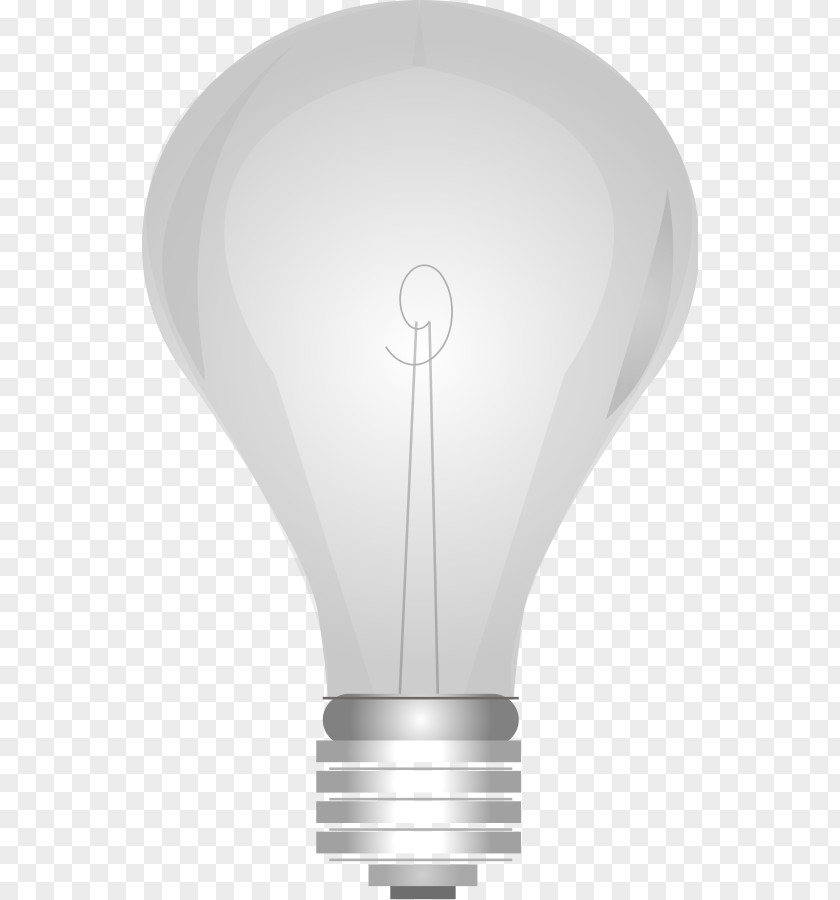 Light Bulb Outline Incandescent Lamp Clip Art PNG