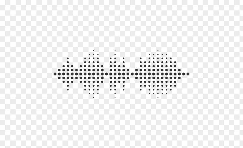 Sound Wave Arrow Halftone PNG