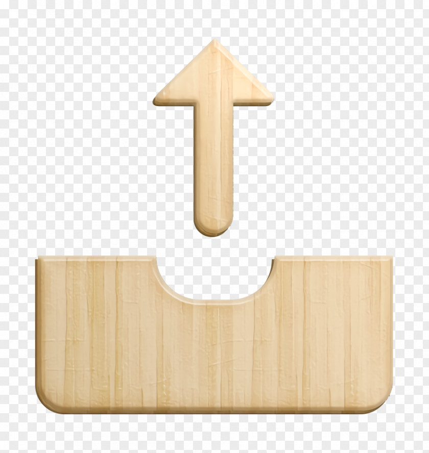 Symbol Wood Arrow Icon Drawer Front PNG