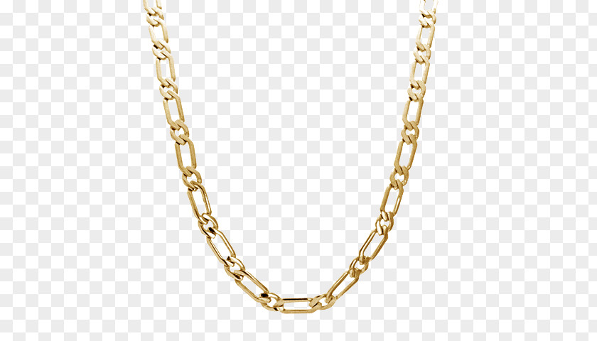Cadena Oro Figaro Chain Necklace Gold Omega PNG
