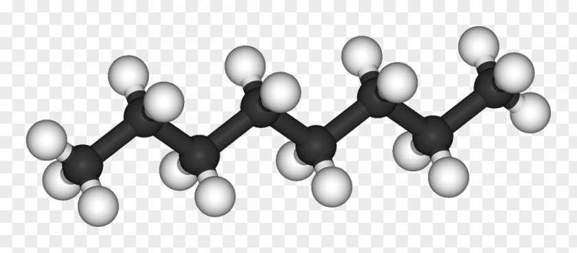 Fatty Acid Ball-and-stick Model Decanoic Hexanoic PNG