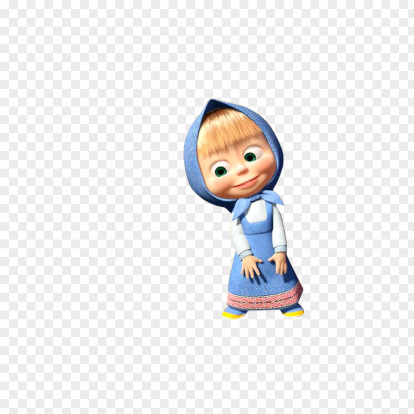 Masha Toddler Figurine Product Animated Cartoon Character PNG