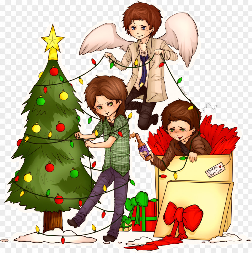 Supernatural A Very Christmas Art Dean Winchester Drawing PNG