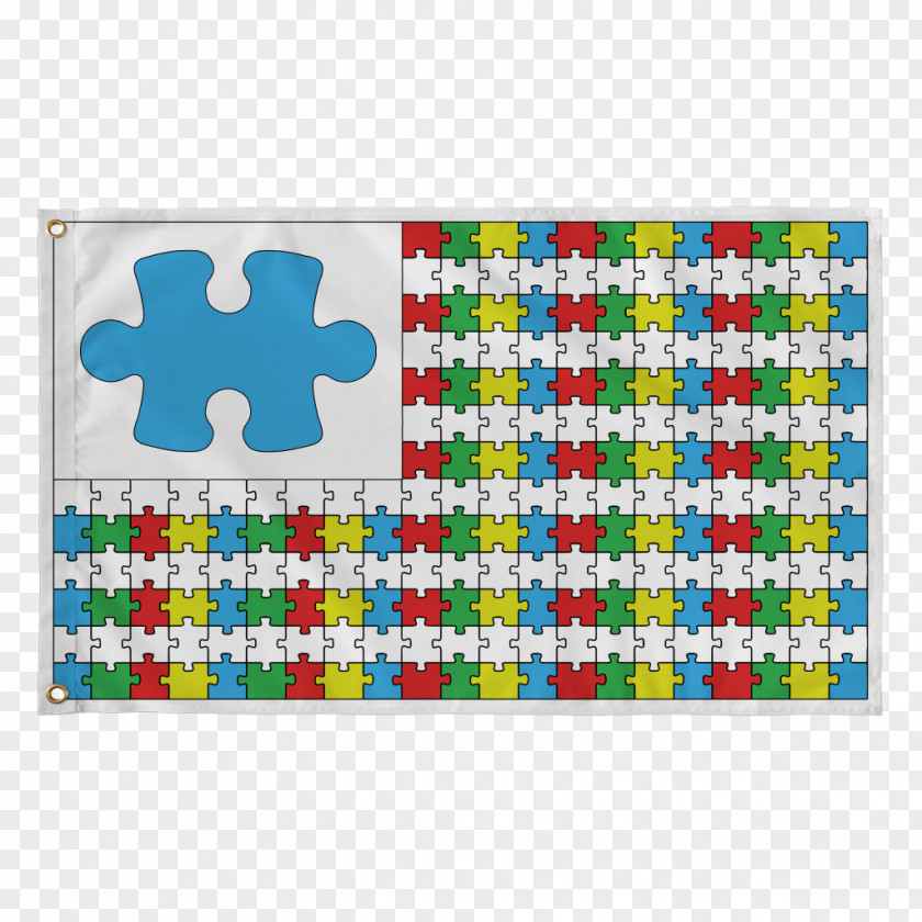 Autisum World Autism Awareness Day Speaks Flag Banner PNG