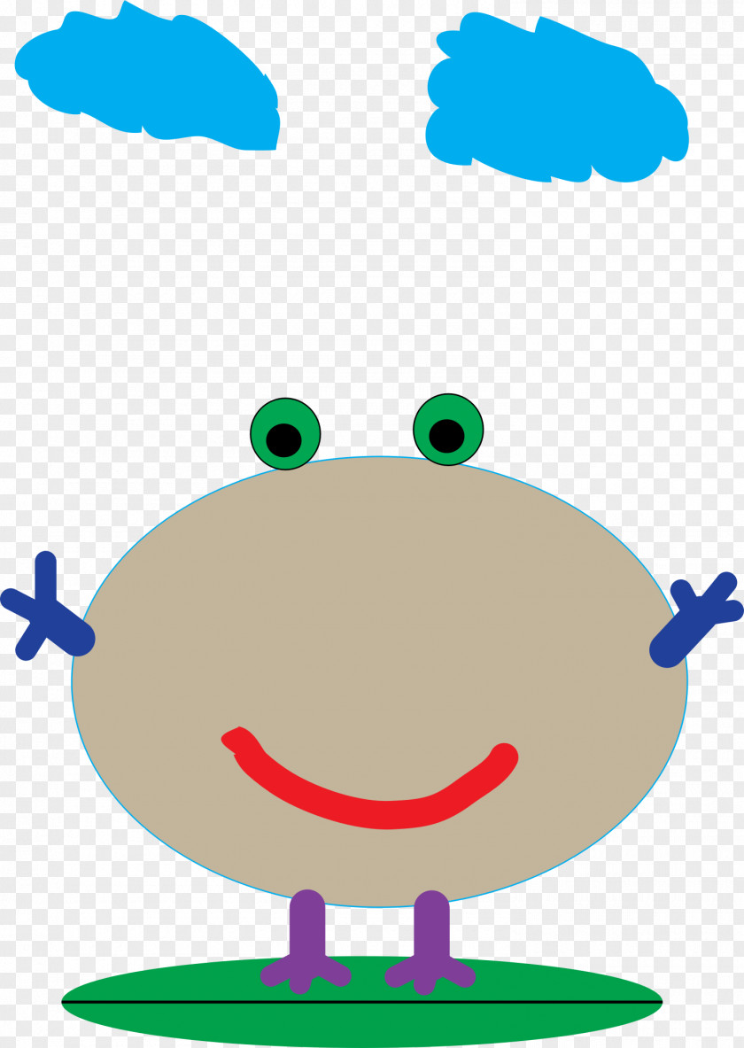 Cartoon Cloud Dog Frog Stockio Clip Art PNG
