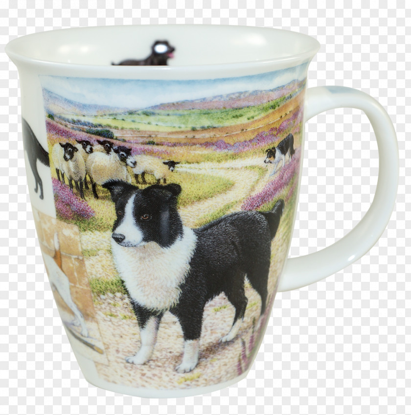 Mug Coffee Cup Dunoon Border Collie Tea PNG