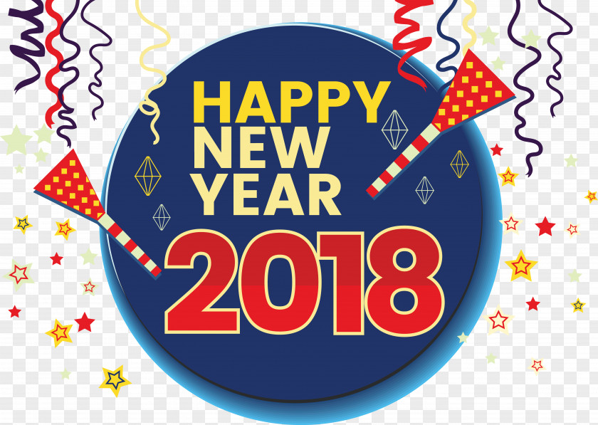 2018 Happy New Year! Year's Day Eve Wish PNG
