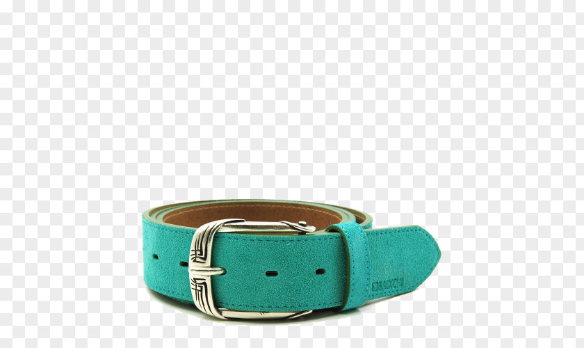 Cyan Blue Belt Buckle Strap PNG