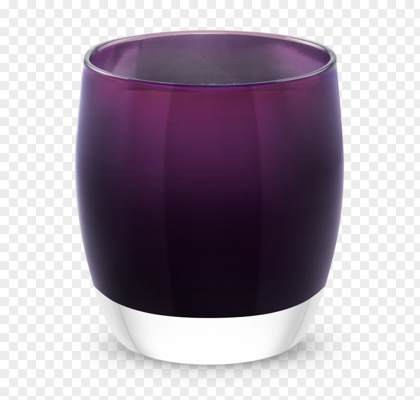 Glassybaby Votive Candle Purple Tulip PNG