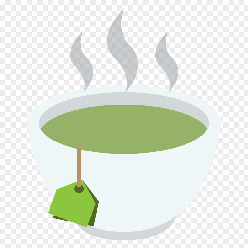 Physical Green Tea Emoji Teacup Mug PNG