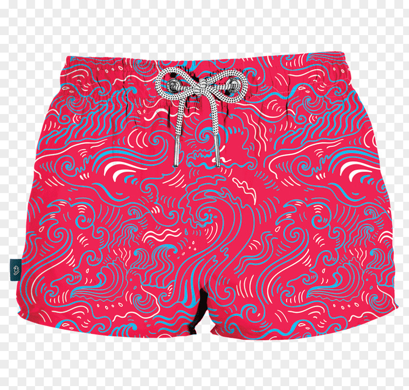 Pink Waves Mecoh México Trunks Swim Briefs Swimsuit PNG