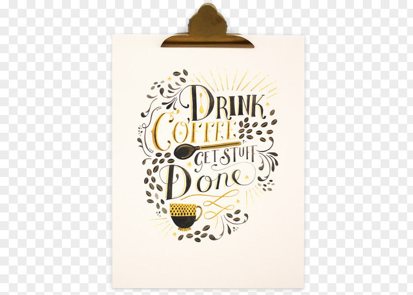 Drink Poster Calligraphy Brand Font PNG