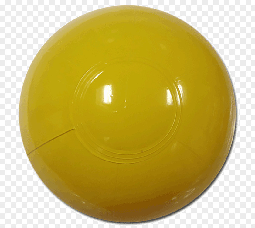 Yellow Beach Ball Sphere PNG