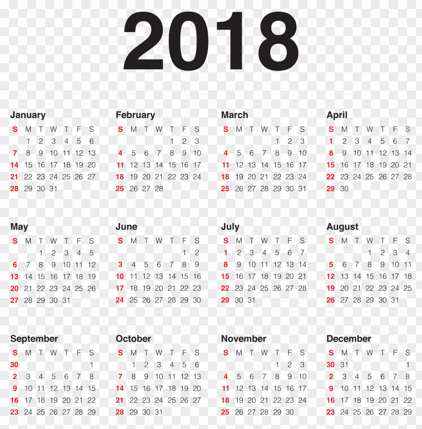 2018 Calendar Transparent Clip Art Image New Year Wish Party PNG