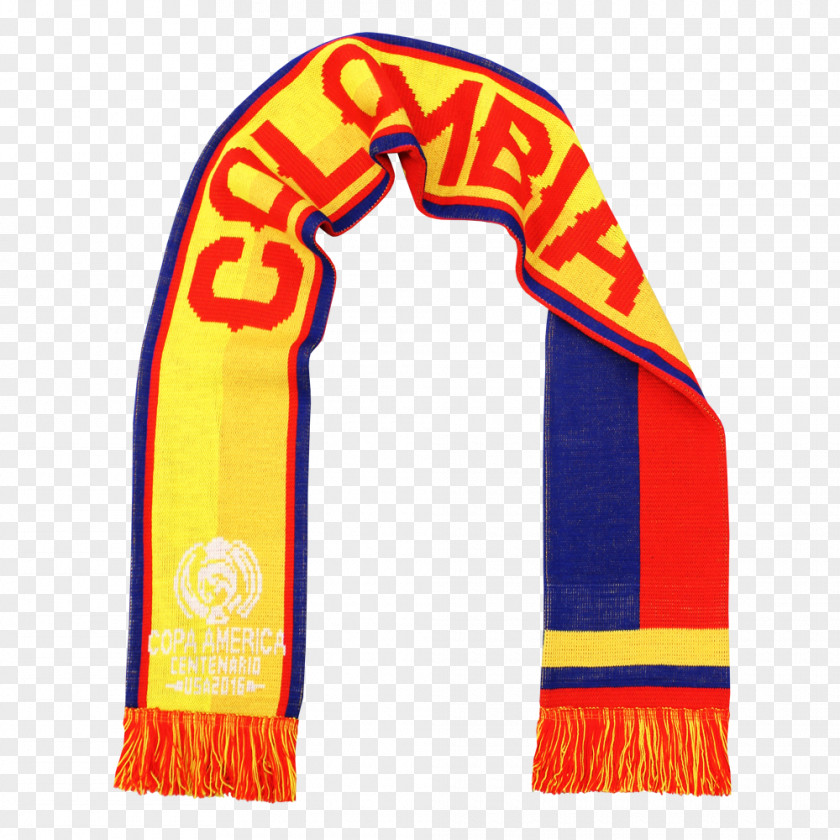 Colombia National Football Team At The Copa América Scarf PNG