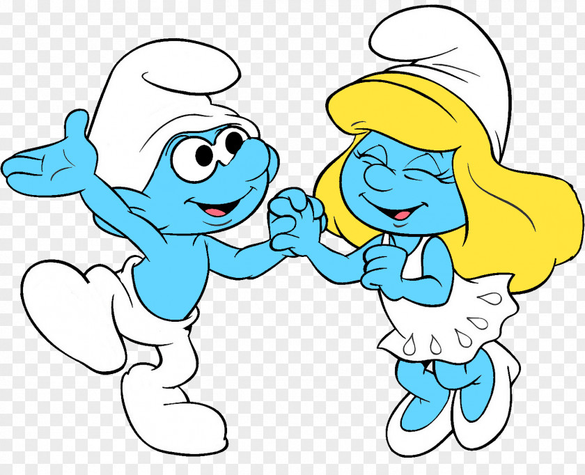 Smurfs The Smurfette Clumsy Smurf Dance PNG