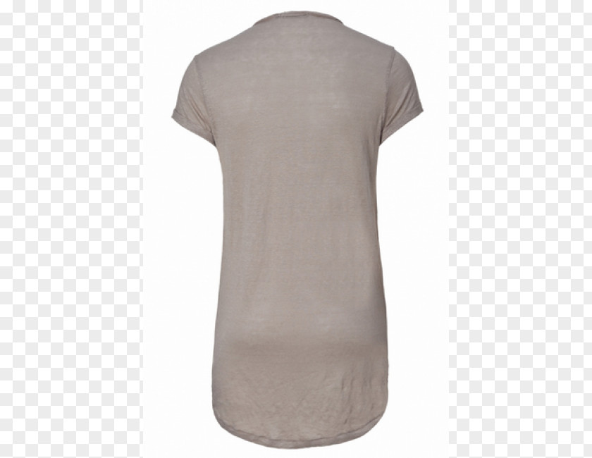 T-shirt Sleeve Beige Neck PNG