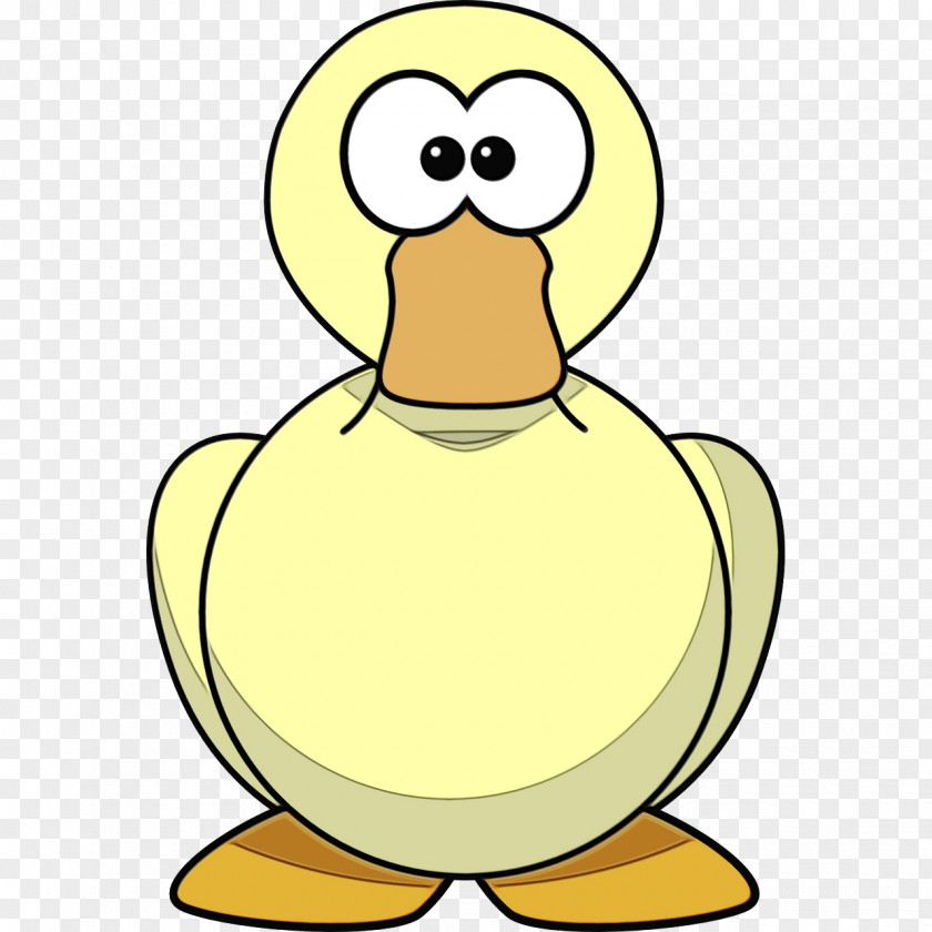 Goose Flightless Bird Ducks, Geese And Swans Yellow Duck Cartoon PNG