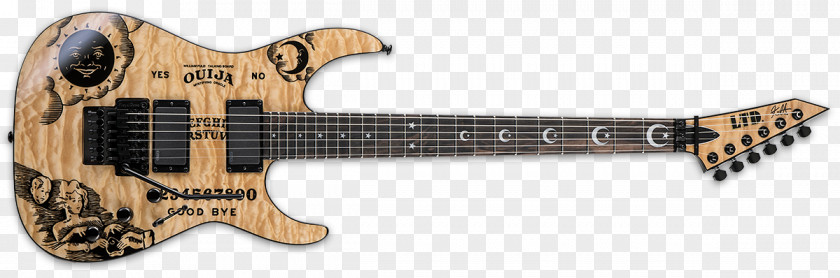 Guitar ESP LTD KH-202 Guitars Ouija Kirk Hammett Signature Series KH-602 PNG