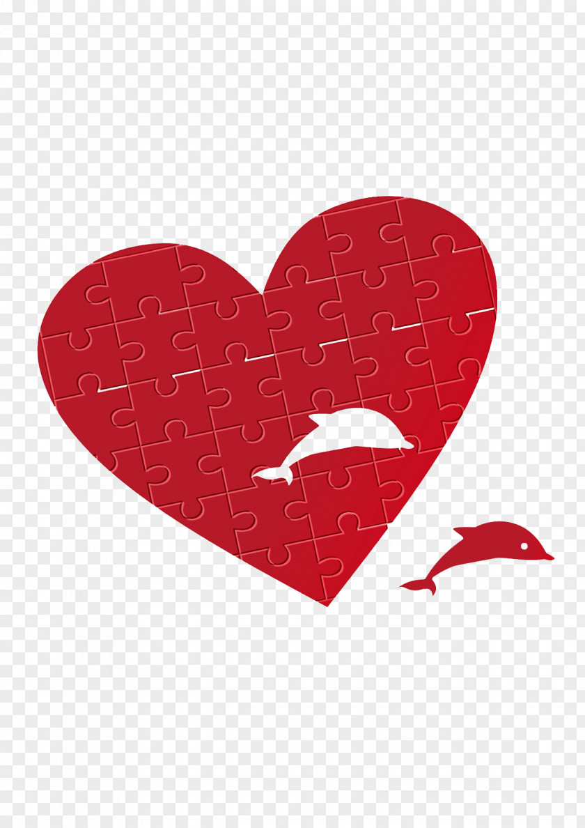 Heart Dolphins Dolphin Jigsaw Puzzles Pictures PNG