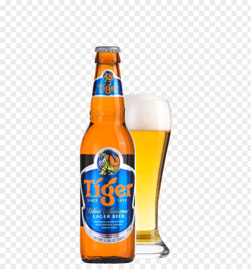 Tiger Beer Wheat Bottle Ale Lager PNG