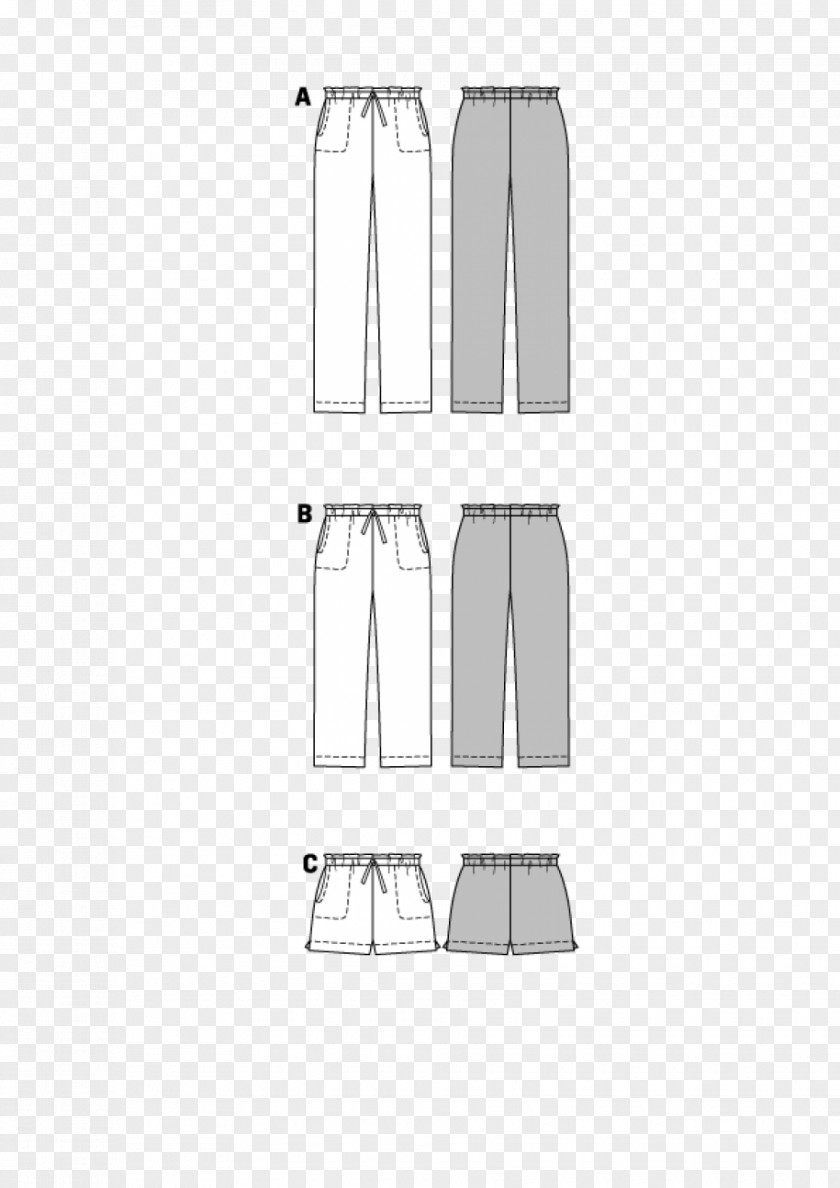 Western-style Trousers Burda Style Pants Sleeve Seam Pattern PNG