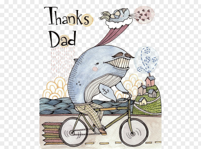 Whale Fantasy Gift Illustration PNG