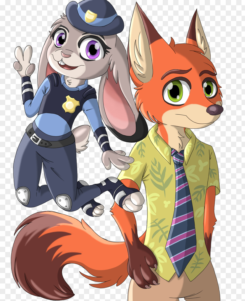 Zootopia Lt. Judy Hopps Nick Wilde Film Fan Art PNG