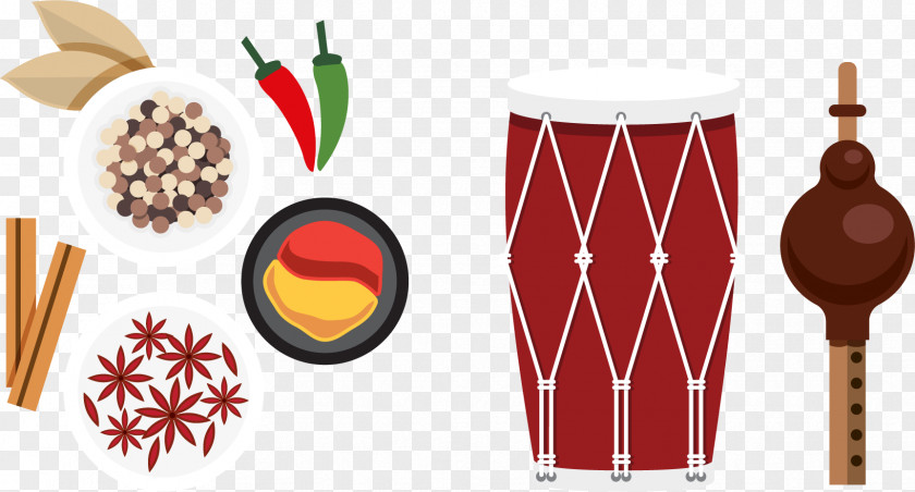 Drum,Drum Hammer Vector Elements India Gate Tourism In PNG