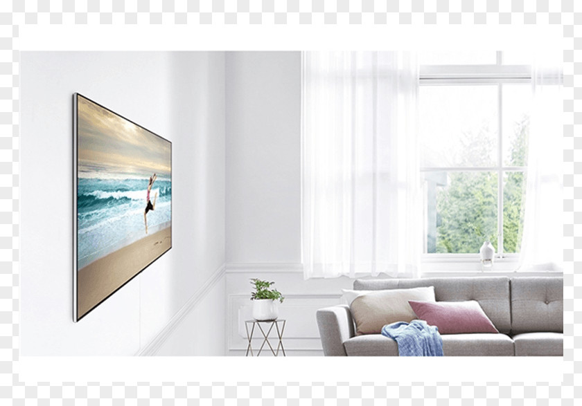 Samsung Wall Television Quantum Dot Display Flat PNG