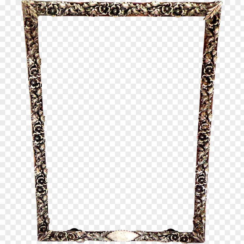 Silver Frame Picture Frames Rectangle PNG