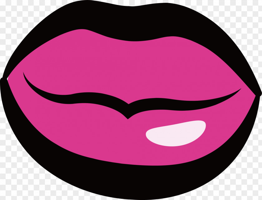 Cute Kiss Lip Clip Art PNG