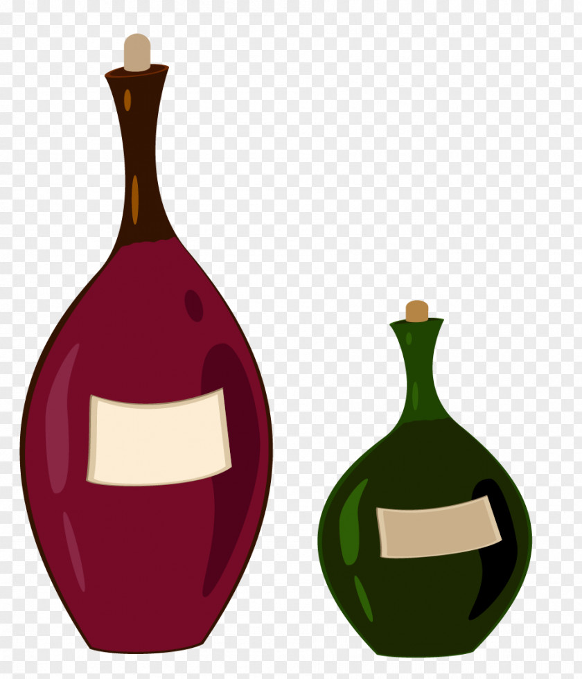 Vector Bottle Material Wine Glass Euclidean PNG