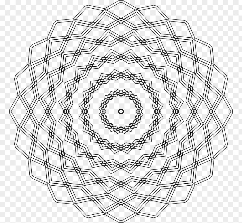 Circular Design Geometry Op Art PNG