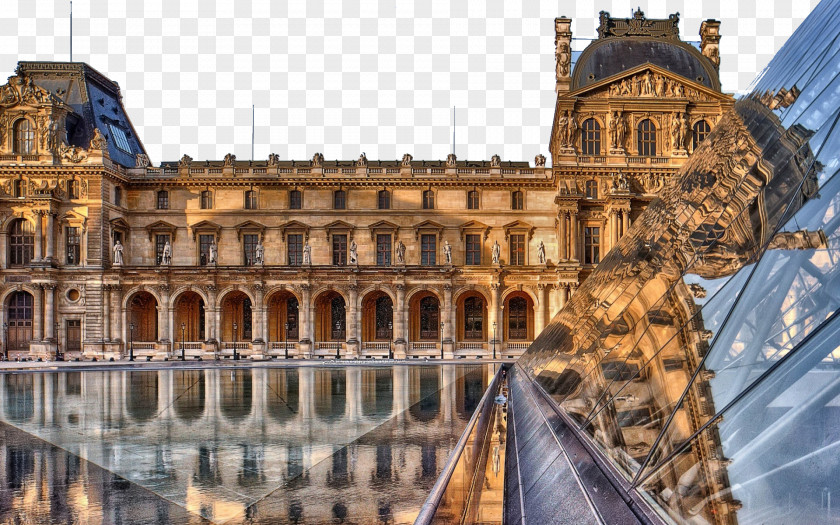 France Louvre View Triple Musxe9e Du Eiffel Tower Seine Mona Lisa Venus De Milo PNG