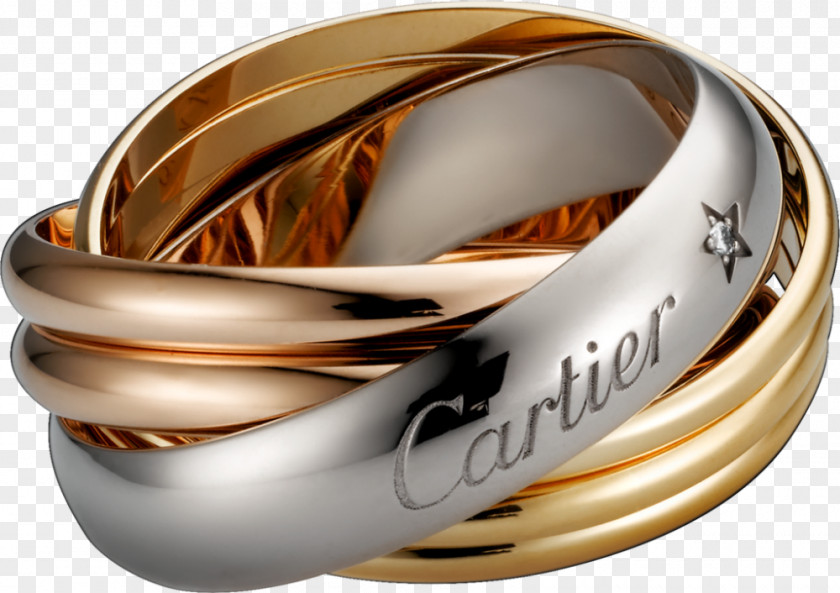 Ring Cartier Engagement Wedding Gold PNG