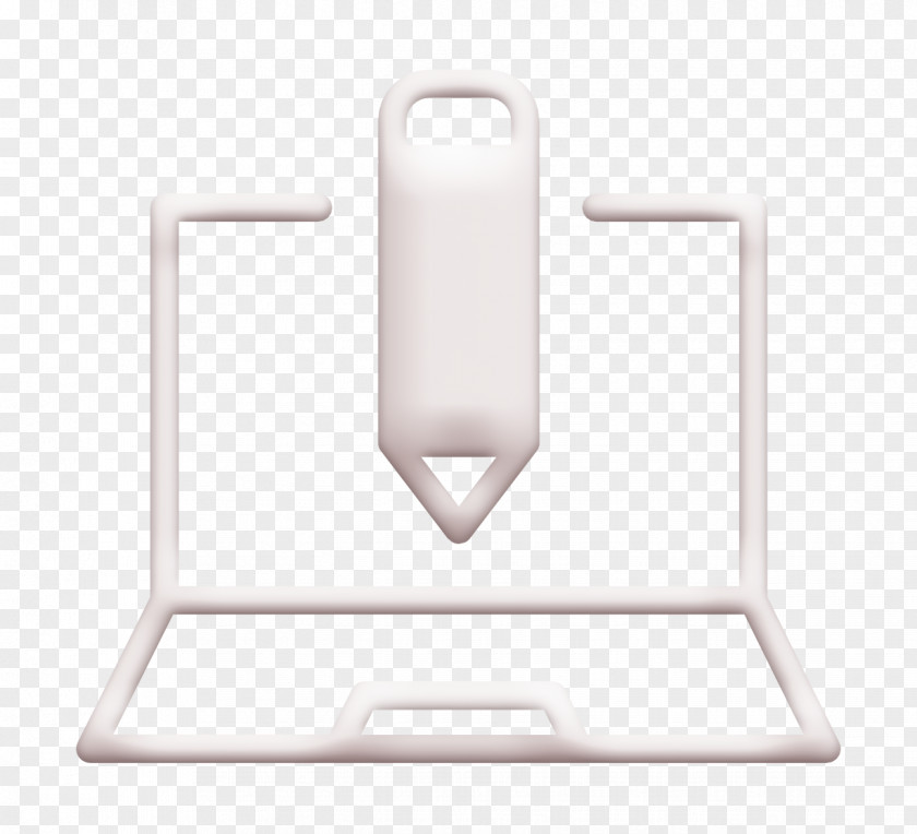 Symbol Table Laptop Icon Business Set PNG