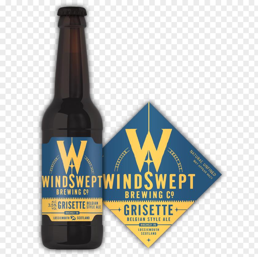 Beer Bottle Windswept Wolf (500ml) Glass Brewing Co PNG