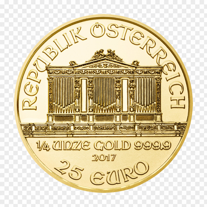 Coin Austrian Silver Vienna Philharmonic Bullion PNG