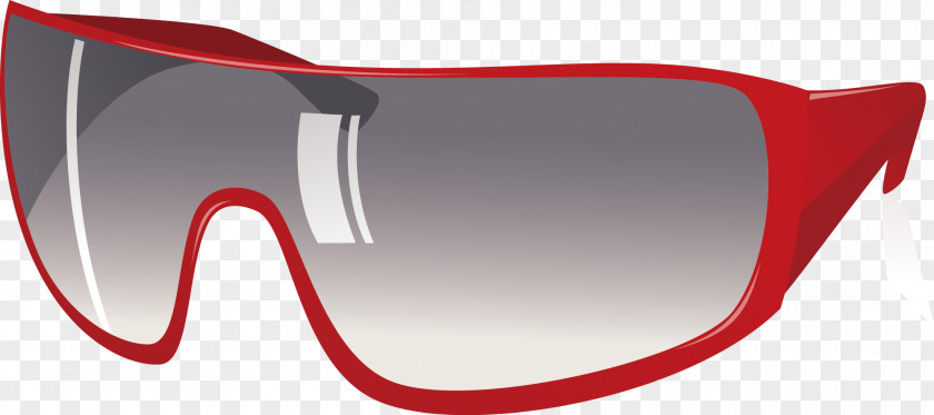Red Border Sunglasses Vector Goggles PNG