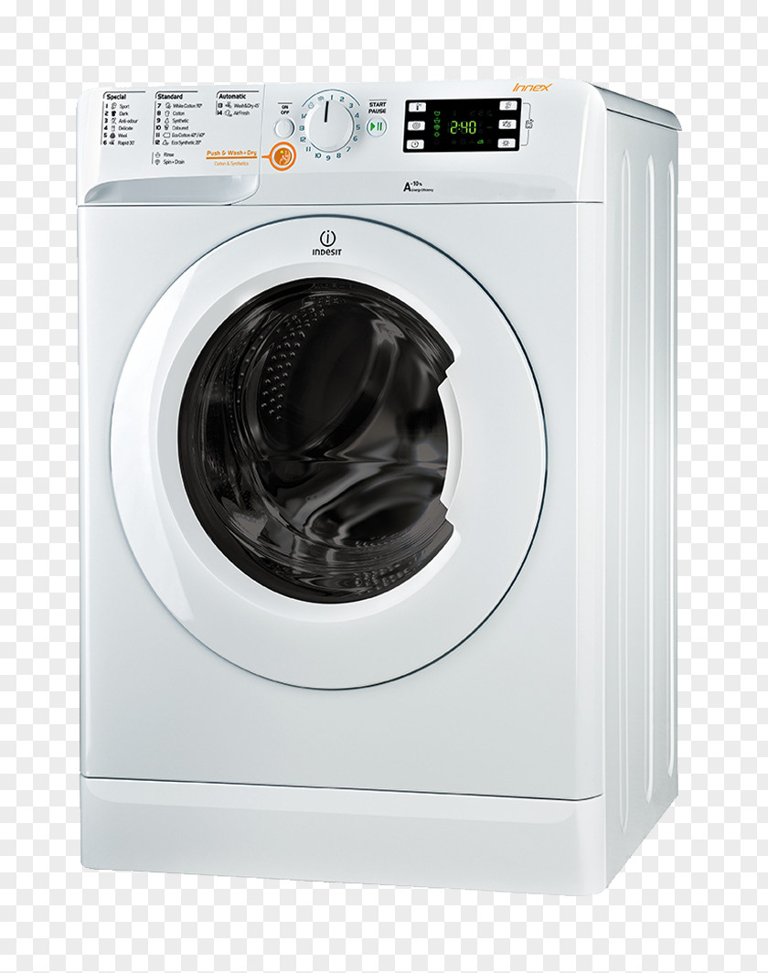 Washing Machine Combo Washer Dryer Machines Clothes Home Appliance Hotpoint PNG