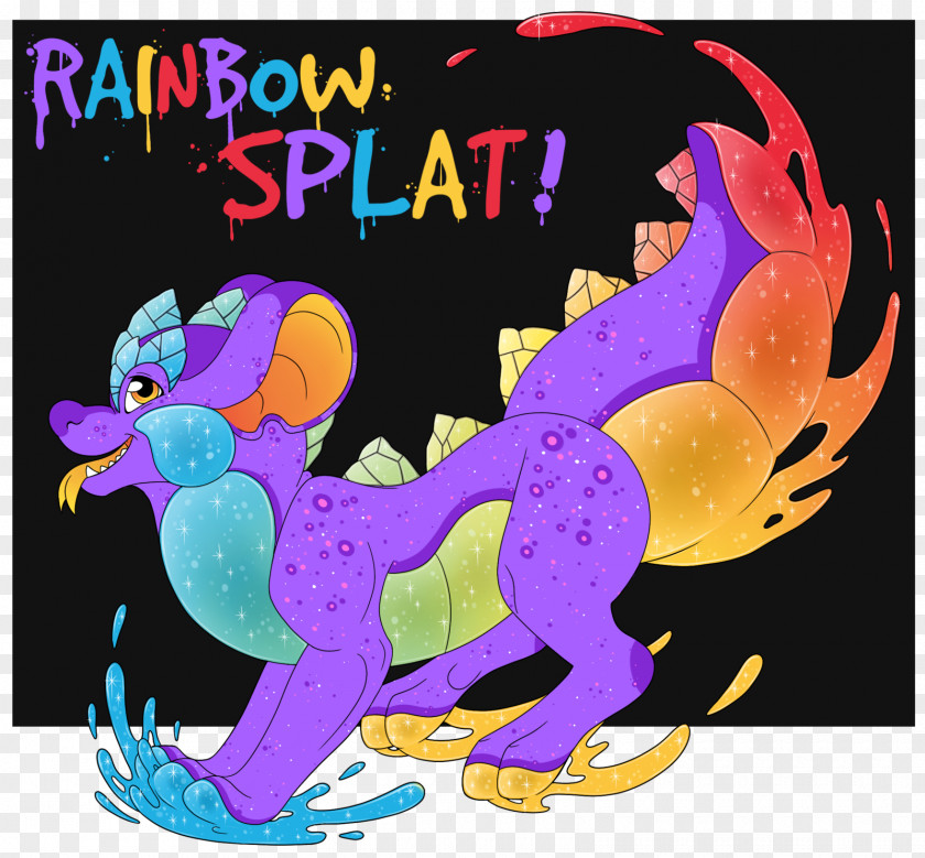 Rainbow Splat Vertebrate Illustration Clip Art Pink M Design Group PNG