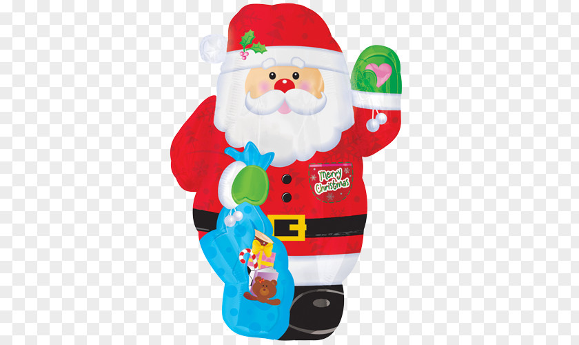 Santa Claus Gas Balloon Rudolph Christmas PNG