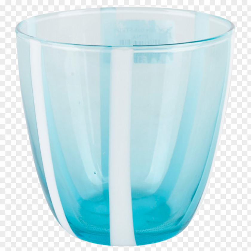 Striped Thai Glass Plastic Turquoise PNG