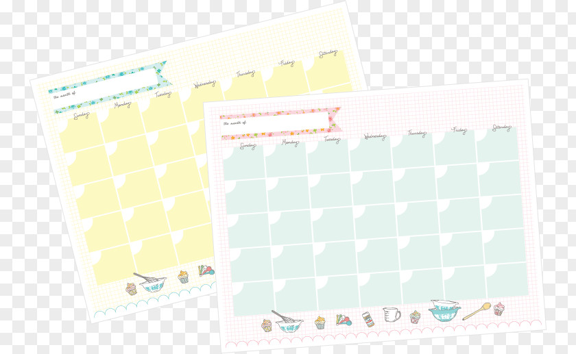 Babbles Paper Perpetual Calendar Industry Off-White Font PNG