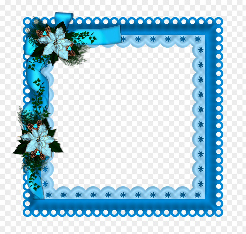 Blue Frame Picture Clip Art PNG