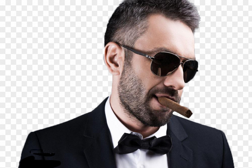 Cigarettes Man T-shirt Sunglasses Stock Photography Cigar PNG