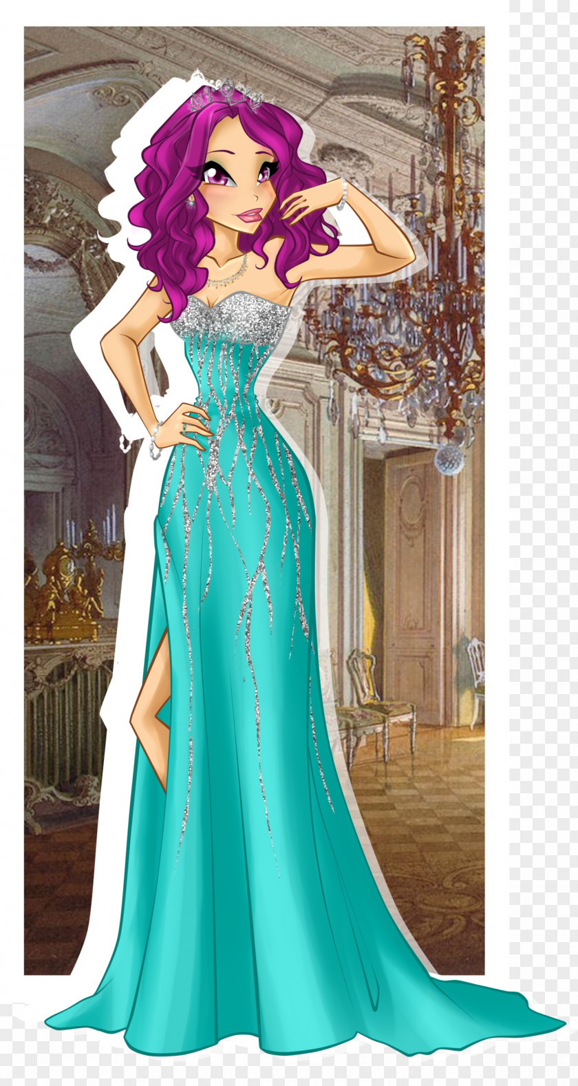 Dress Ball Gown Art Satin PNG